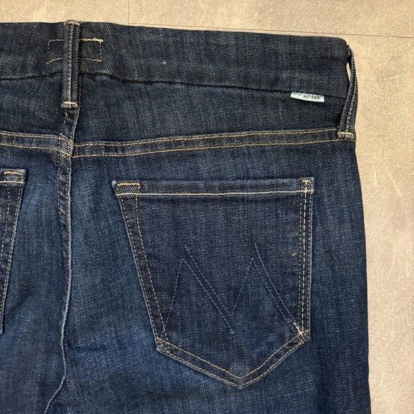 MOTHER The Looker Clean Sweep Dark Wash Skinny Jeans Size 28 - Picture 8 of 16